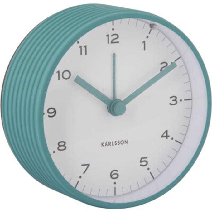 Karlsson - Wekker Circus Rings - Turquoise blue