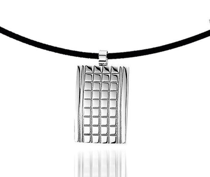 Montebello Ketting Bjorn - 316L Staal - Rubber - 30x20mm - 50cm