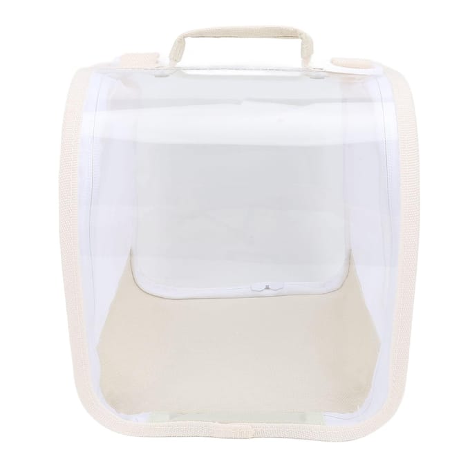 Cage d'observation transparente en maille multifonctionnelle portable pliante pour petits animaux terrarium beige white