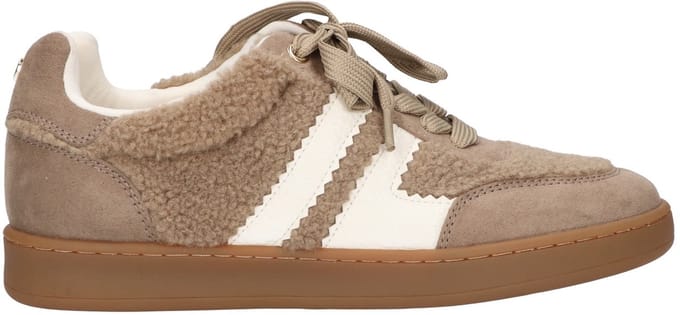 La Strada Sneaker Taupe Teddy - Damesschoenen - Maat - 36