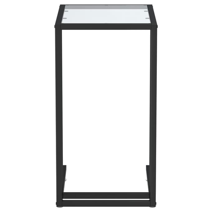 vidaXL - Computer - bijzettafel - 50x35x65 - cm - gehard - glas - transparant