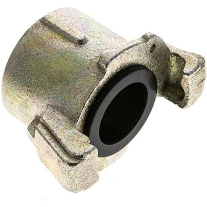 Zandstraalkoppeling 1 1/4'' Binnendraad Smeedbaar Gietijzer Koppeling Lengte 62 mm