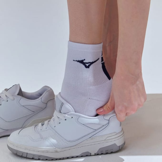 MIZUNO Mizuno Cushion Crew 4 paar Gray_M 26 (255-280mm) white