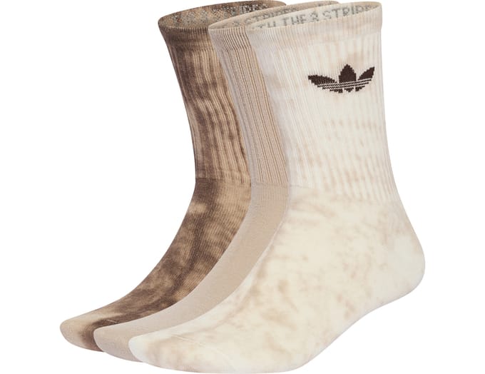 Adidas Originals Tie Dye Crew 3 Pairs Sokken Wit