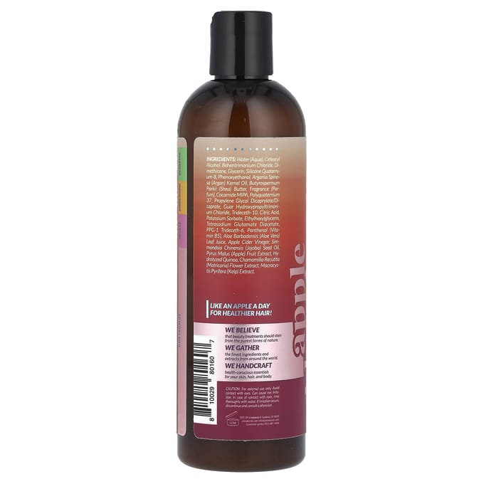 artnaturals, revitalisant au vinaigre de cidre de pomme, 12 fl oz (355ml) brown