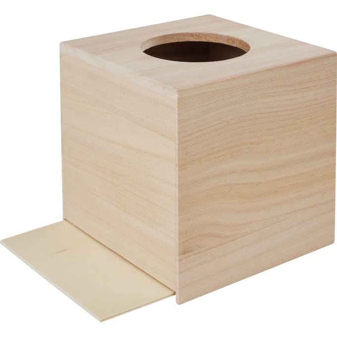 VBS Cosmetische tissue doos "Vierkant", met ronde opening