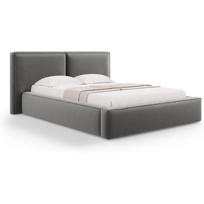 Bedframe Jodie met opbergruimte velvet 140 x 200 cm | Micadoni