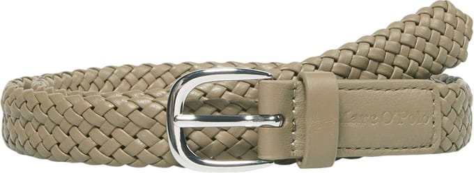 Marc O'Polo Leren Riem Valma Belt W75 Dusty Earth Kaki