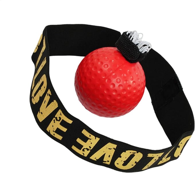 Boksbal Trainingsbal - Reactiebal - Snelheid Training - Compact Ontwerp - 10 cm Diameter - Rood