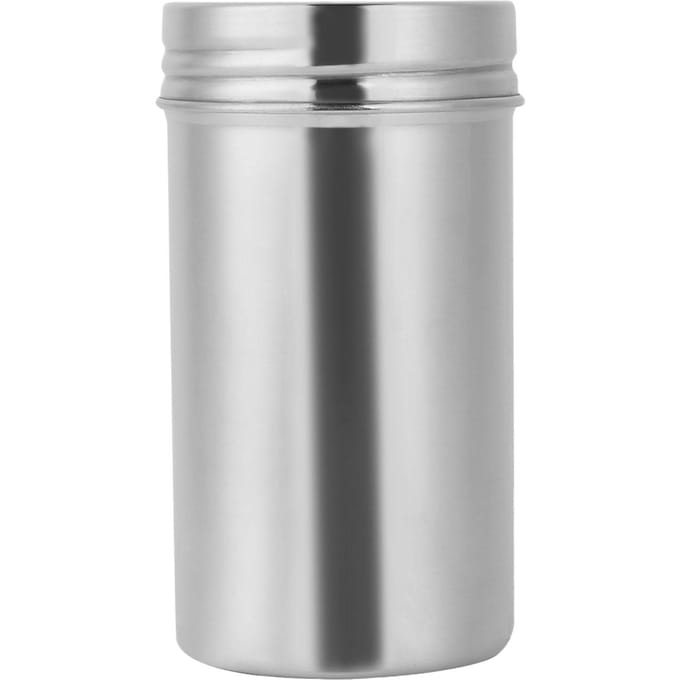 304 Stainless Steel Sealed Storage Jar Portable Tea Coffee Beans Container Large Large white