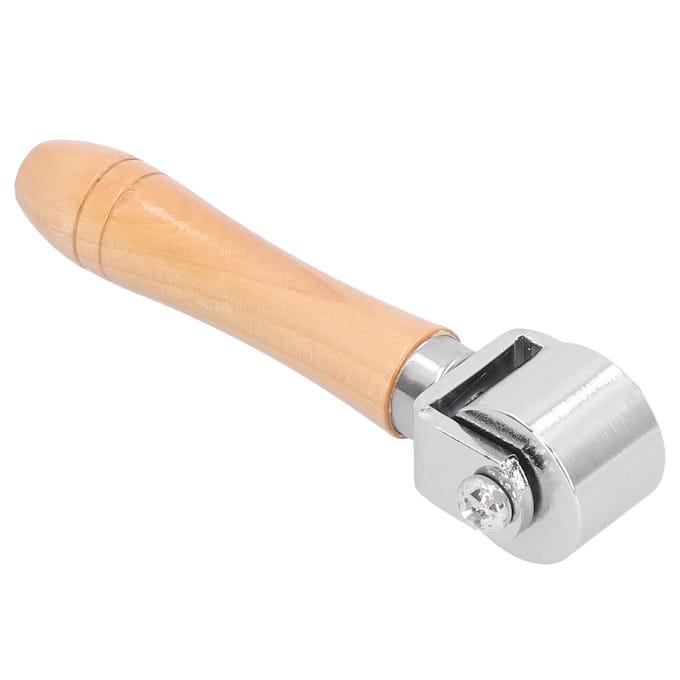 Presse à Rouleau en Cuir Bord Travail Manuel Relieur Joint de Colle Outils de Sculpture Accessoires DIY 26mm 26mm beige