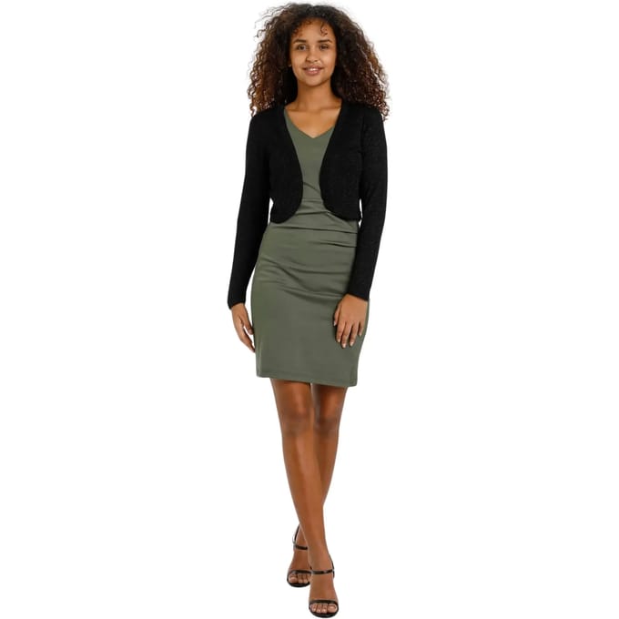 Kaffe bolero ankra Zwart-Xs