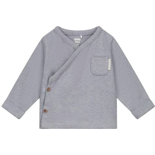Sweet Petit Mini overslagshirt Soft Blue Grey 68 unisex
