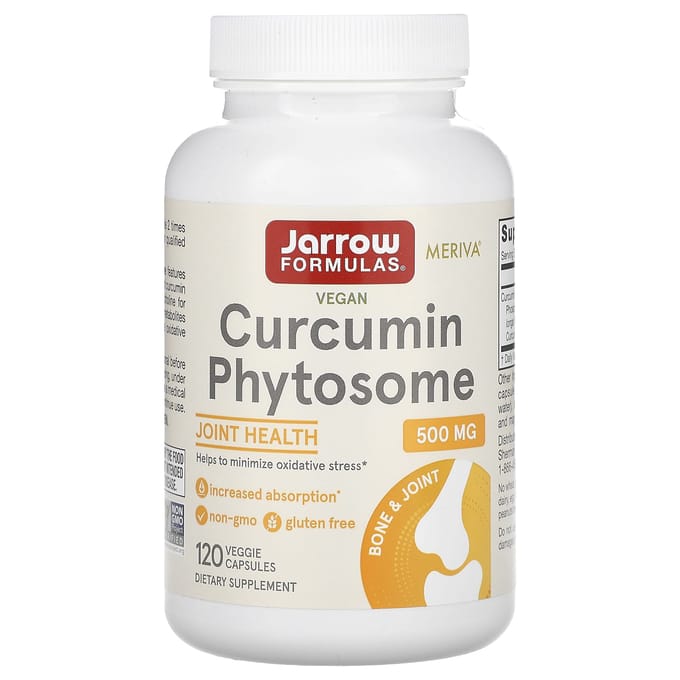 Curcumin Phytosome 120 capsules - kurkumafytosoom-fosfatidylcholine complex | Jarrow Formulas