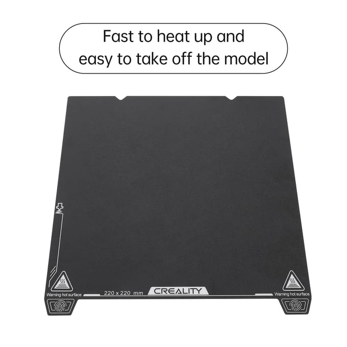 Creality Spring Steel Platform Plate Kit voor Ender-3V3 SE 3D-printervervangingsaccessoire zwart