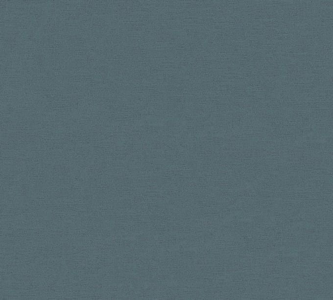 LINNENLOOK BEHANG | Basic - Blauw Petrol - Living Walls Anna d'Andrea