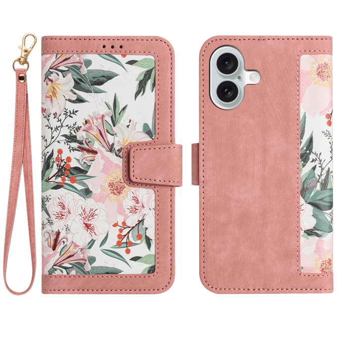 Mocaa Apple iPhone 17 Floral Series Bookcase Roze
