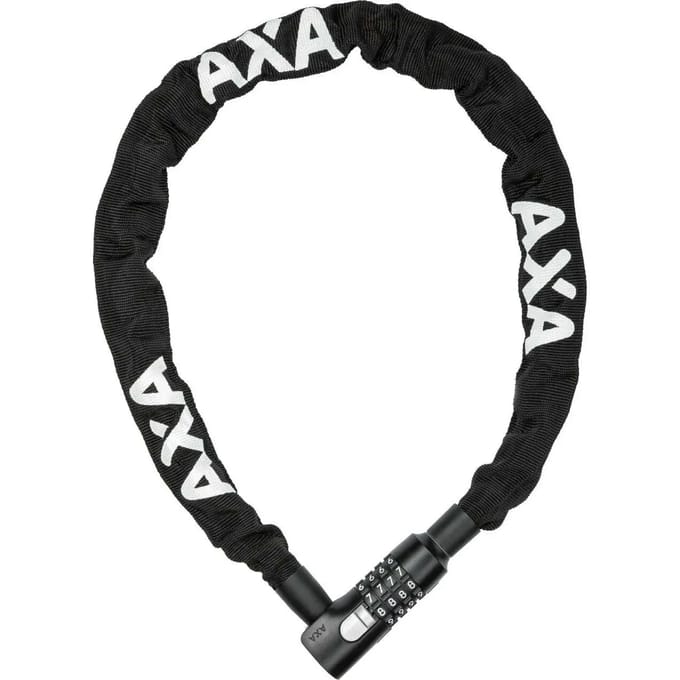 Fietskettingslot met combinatie beveiligingsniveau 9/15 Axa-Basta Absolute Code