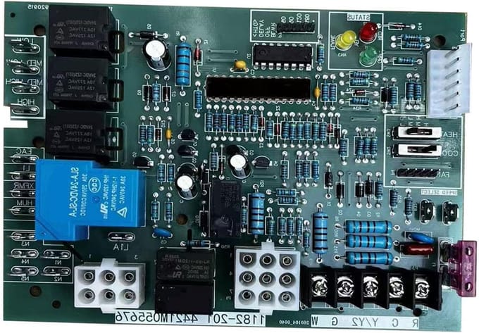 Verwarming Control Board - Kachel Paneel - Apparaat Reparatie - Hoge Temperatuur Bestendig - 15.5x14cm - Zilver