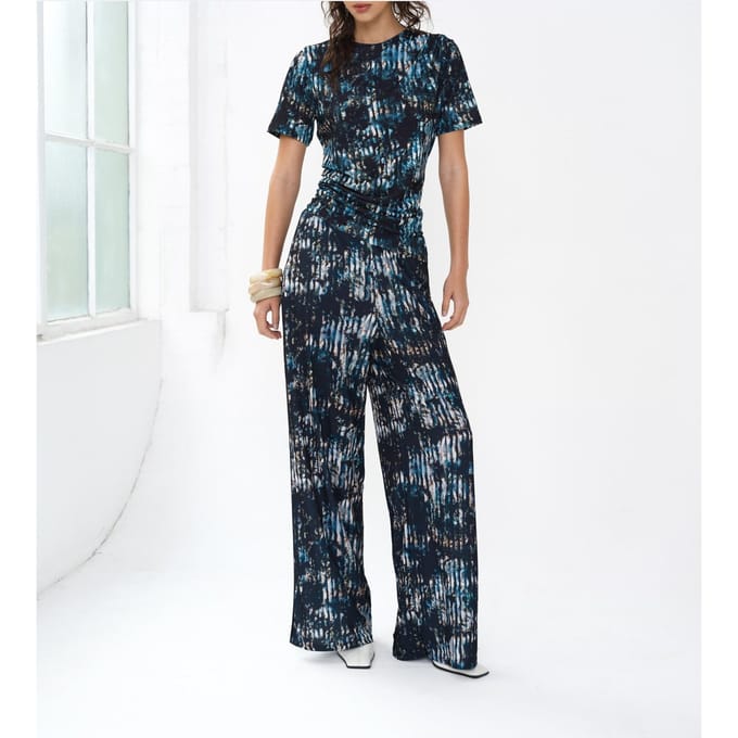 French Connection Orla Zina Draped Top Black Multi Black Multi Größe: L | Hemden Outlet | Damen | Schwarz