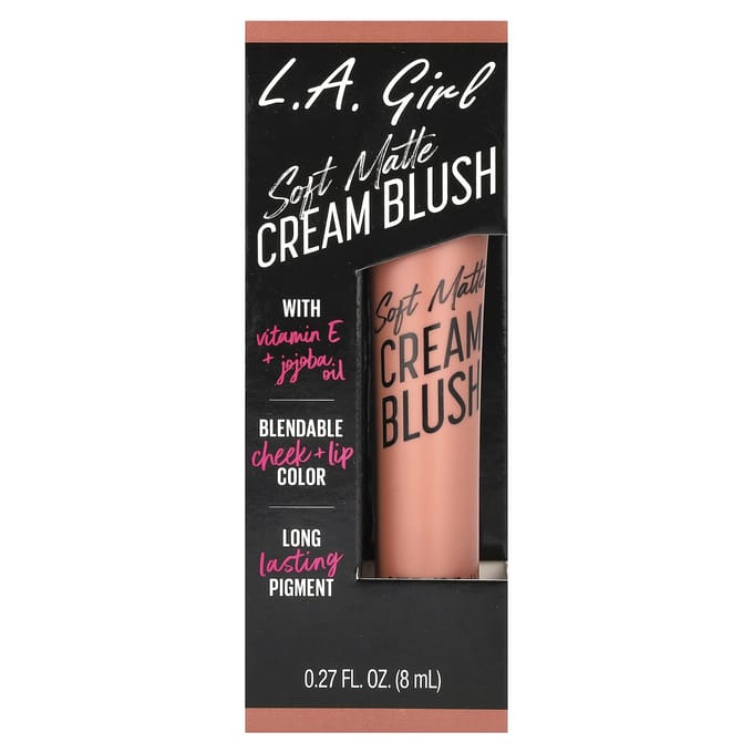 L.A. Girl, Soft Matte Cream Blusher, Gbl442 Grace, 8Ml(0.27Fl Oz) black