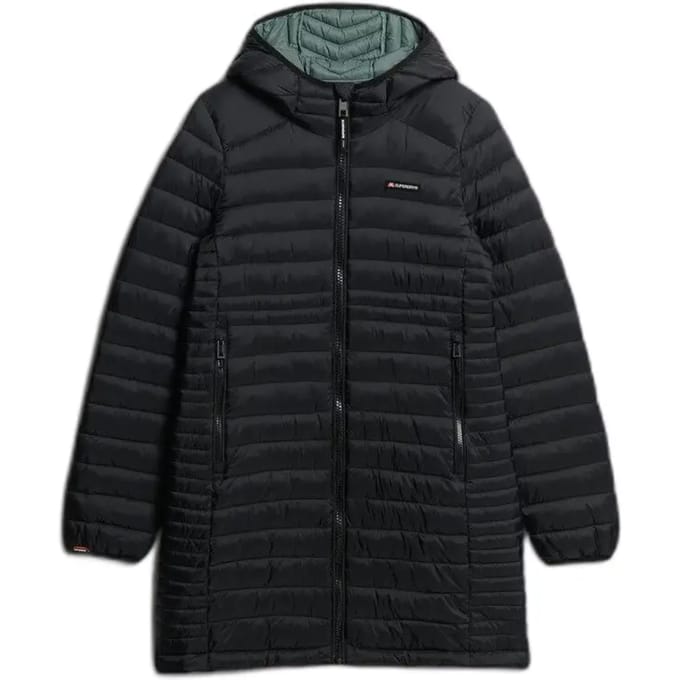 Superdry - Gewatteerd Fuji Lite Wave jack met capuchon - Dames - Gewatteerde jassen
