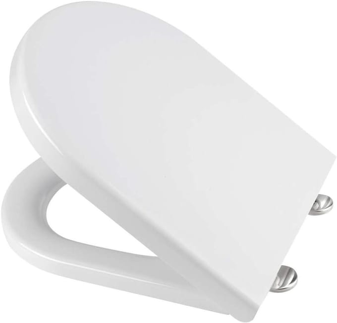Toiletbril - WC-zitting - Comfortabel Zitten - Soft-Close Mechanisme - D-vorm - Wit