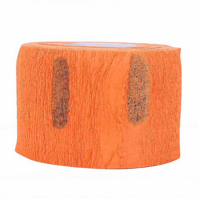 5 Rollen Barbers Nekstrips Waterdicht Wegwerp Nekpapier voor Kapsel Permanent Kleuren Oranje