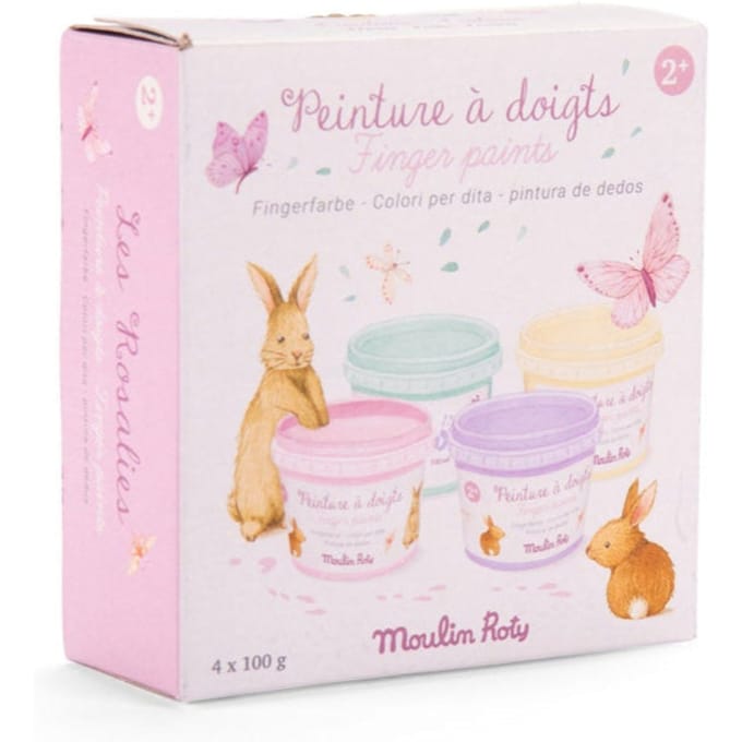 Moulin Roty vingerverf pastel Les Rosalies 2 jr+