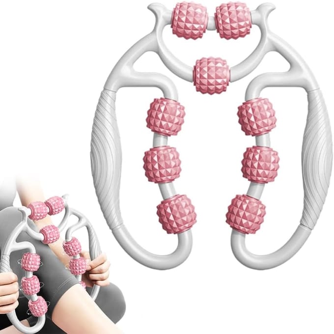 Beenmassage Apparaat - Voetmassage Apparaat Bloedsomloop -Wit met roze