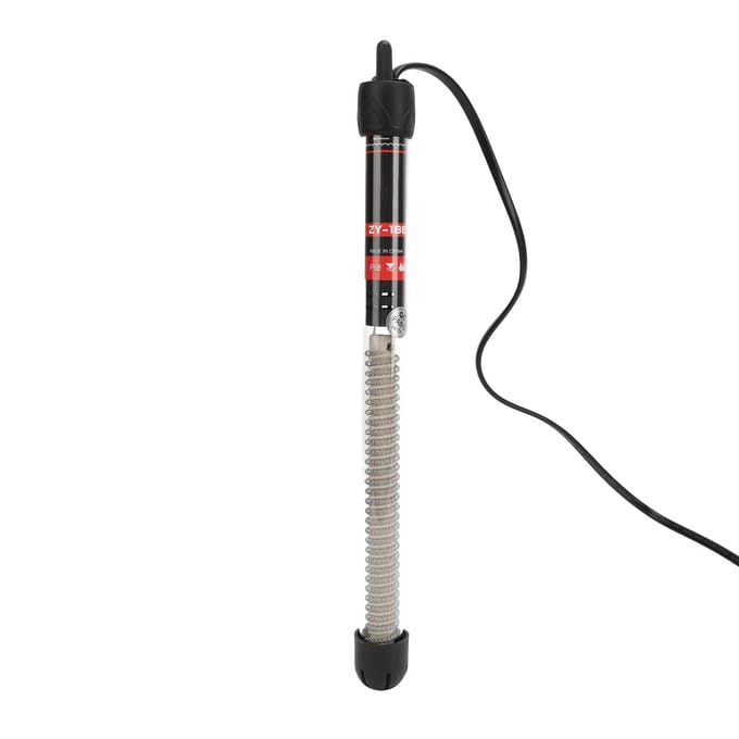 Chauffage d'aquarium submersible à température constante automatique en verre réglable pour poissons Tahk avec 2