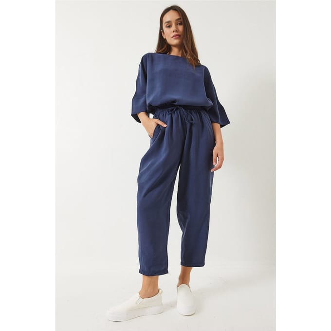 Overmaatse Bootlijn Polyester Twee-delige Set