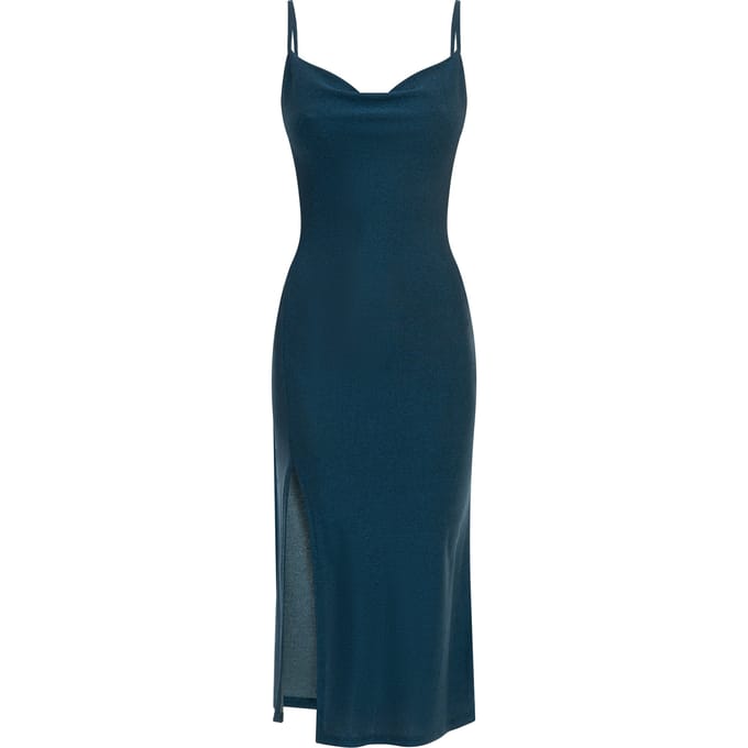 Mymo Midi-jurk met bandjes Dames aqua