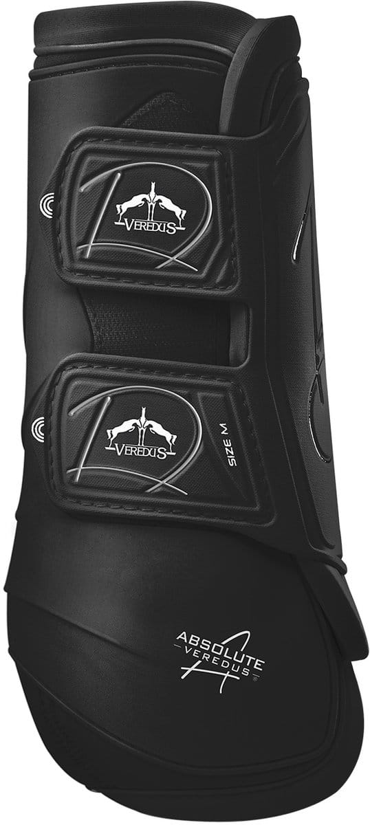 Veredus Beenbeschermers Absolute Velcro Voorbenen - Zwart - Large