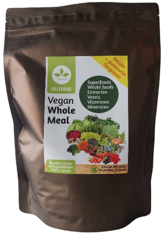 Nutrins Whole Meal vegan 585 gram - 16 maaltijd-shakes.