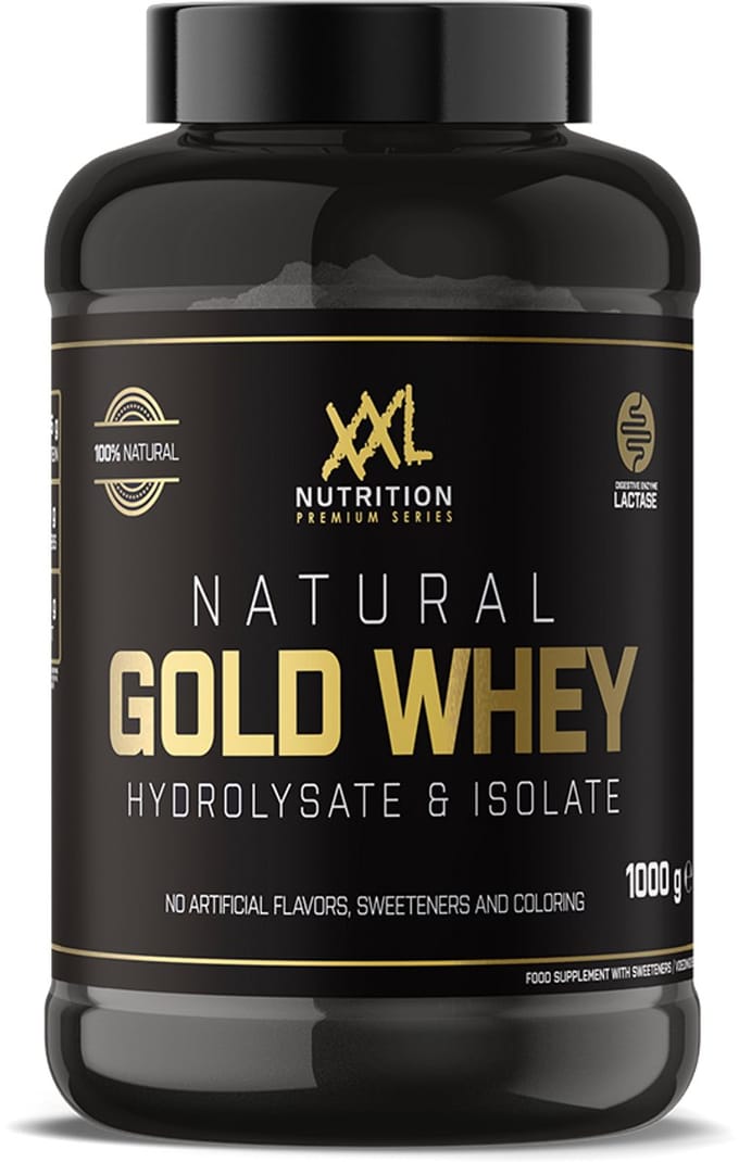 XXL Nutrition - Natural Gold Whey - Vanille - Eiwitpoeder - 1000 g