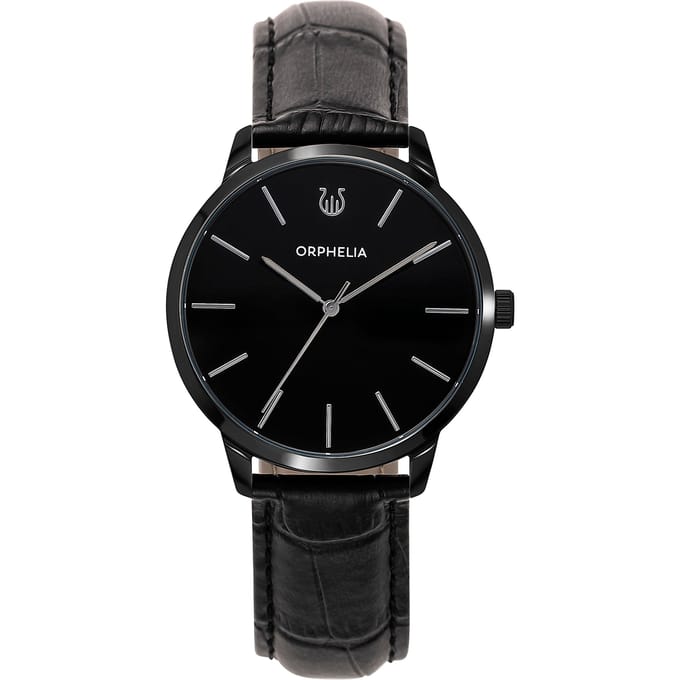 Orphelia Winston OR61905 Horloge - Leer - Zwart - Ø 42 mm