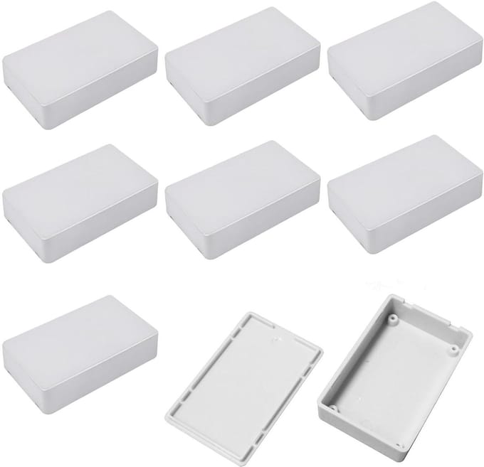 Pack of 8 Waterproof Junction Box, Plastic Enclosure for Electronics, ABS Cable Housing Distribution Box, Dust and - ShopVlot