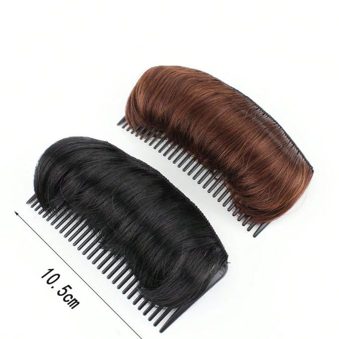 2 stuks Dames Haarvolume Boostende Haarbasis Haarkammen & Haaraccessoires Gym black