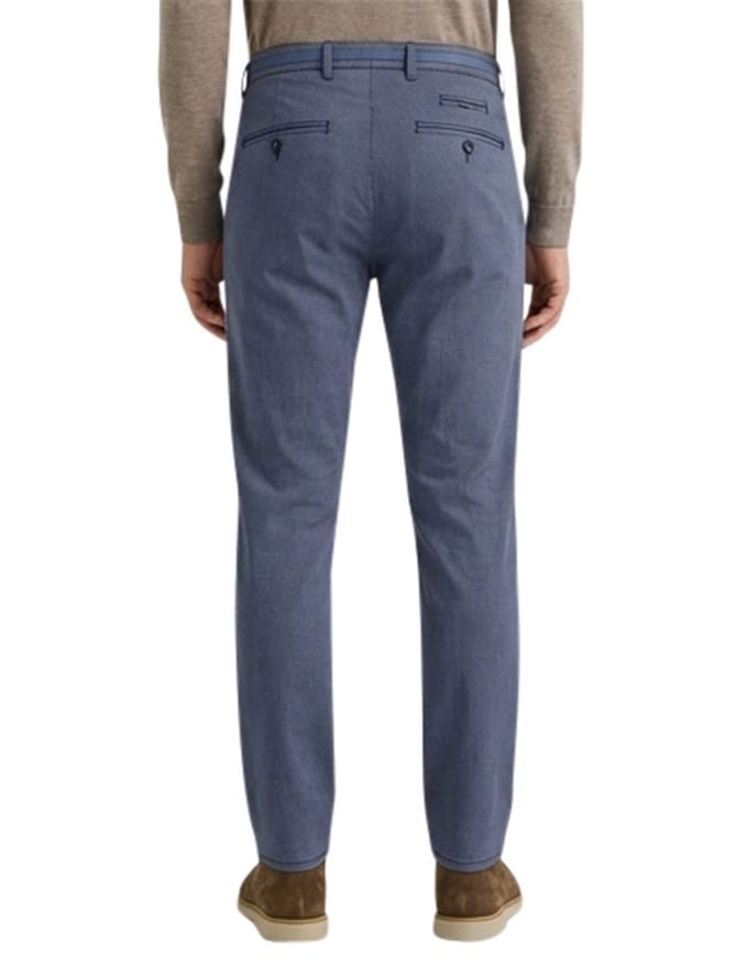 Brax Pantalon blauw katoen