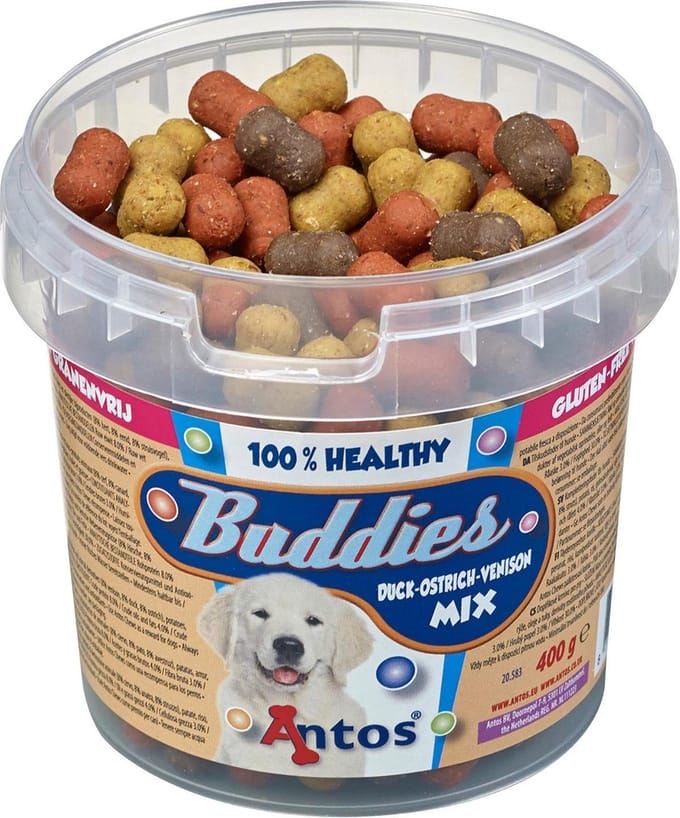 Antos Buddies 400 g - Hondensnacks - Eend&Wild