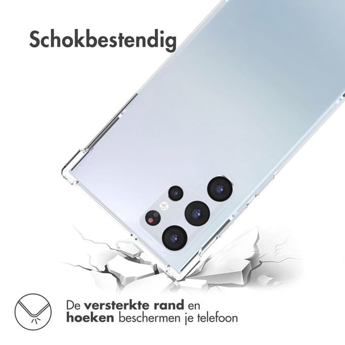 imoshion Hoesje - Geschikt voor Samsung Galaxy S22 Ultra - Shockproof Case - Transparant