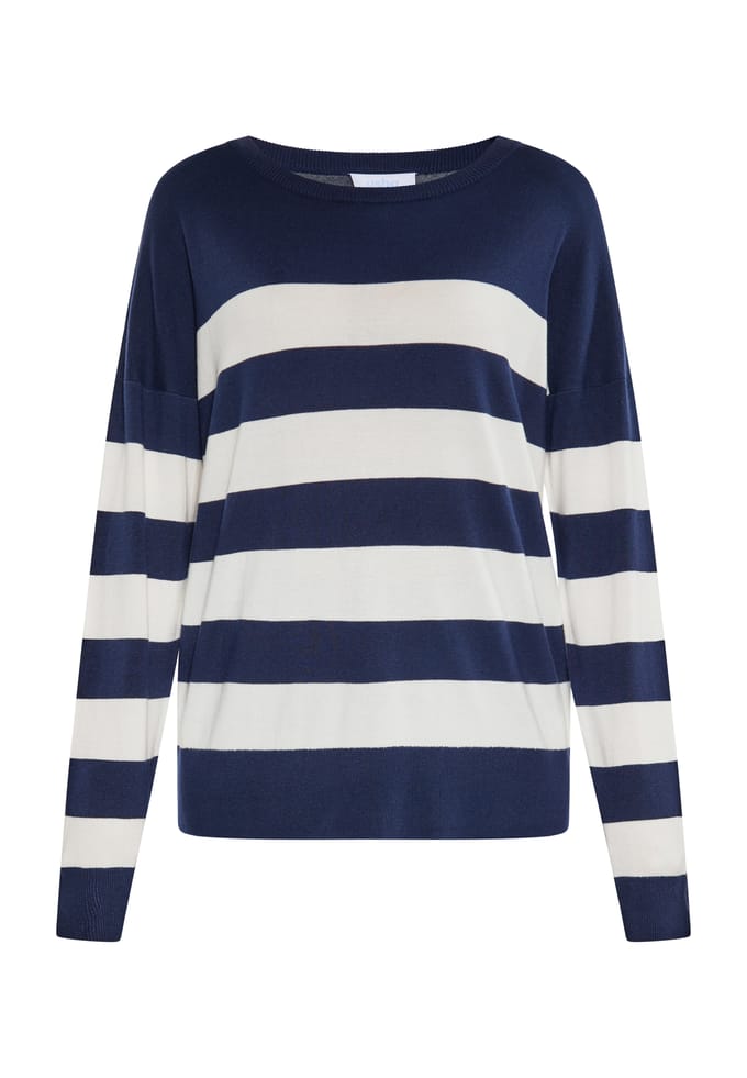 usha Jumper Dames marine wit