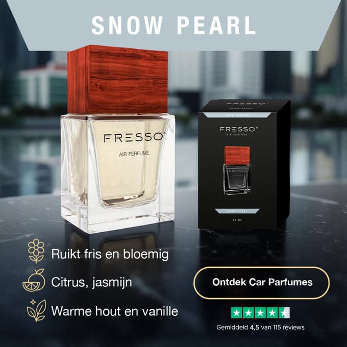Fresso Exceptional Auto Perfume 50ml - Snow Pearl auto luchtverfrisser