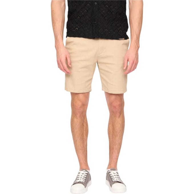 Duck and Cover Heren Everett Chino Shorts (Stone)