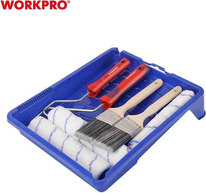 WORKPRO WP204304 Schilderset 8-delig – Compleet voor Strakke Verfafwerking – Professioneel
