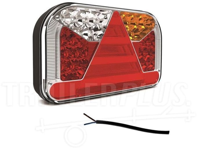 Fristom FT-009A LED breedtelamp per stuk - korte steel - 12-24v - 20cm. kabel