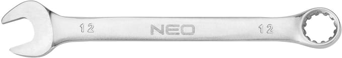 NEO - Ringsleutel - 12 x 160 mm - CrV Staal - Satijnafwerking - 15° Hoek