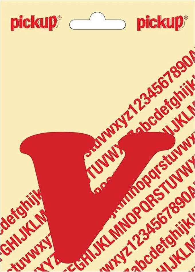 Pickup plakletter CooperBlack 80 mm - rood V