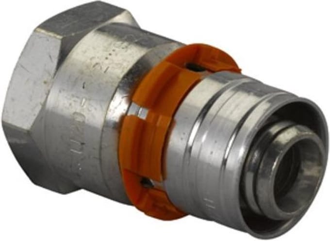 Uponor MLC schroefbus - 1/2x14mm messing pers